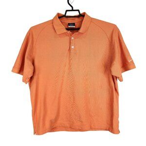 Mens Nike Golf Orange Polo Shirt 100% Cotton Short Sleeve Classic Fit Size XXL